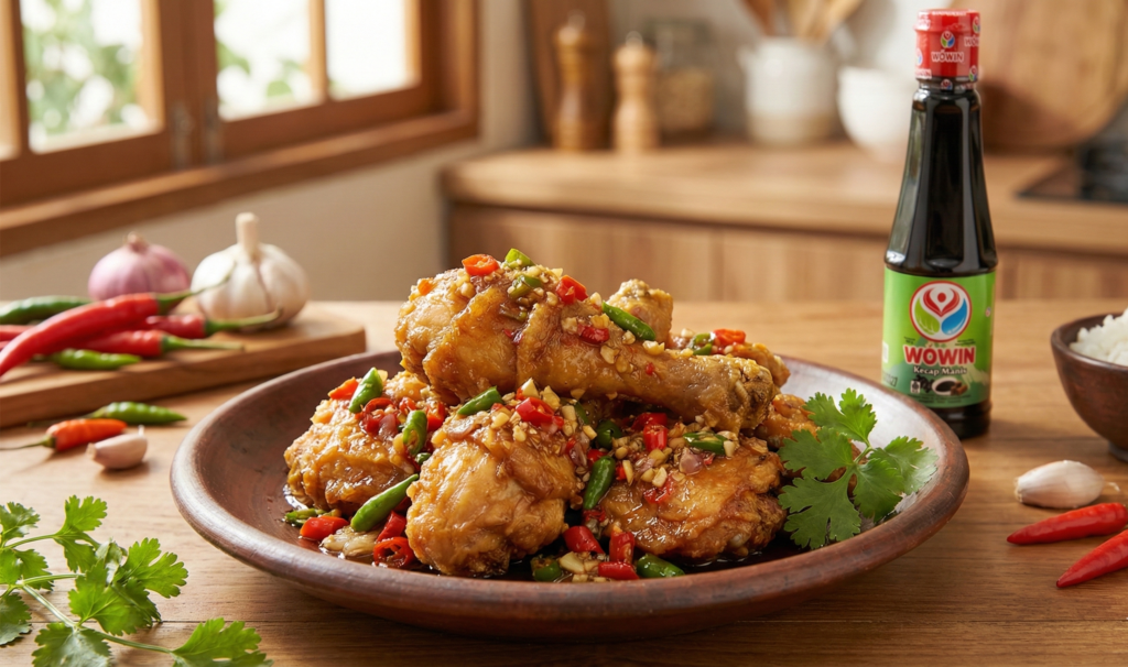 Ayam Chili Padi dengan Kecap Wowin
