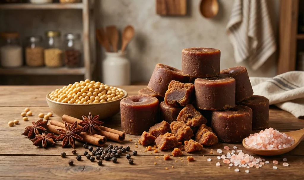 Bahan-bahan untuk membuat kecap manis