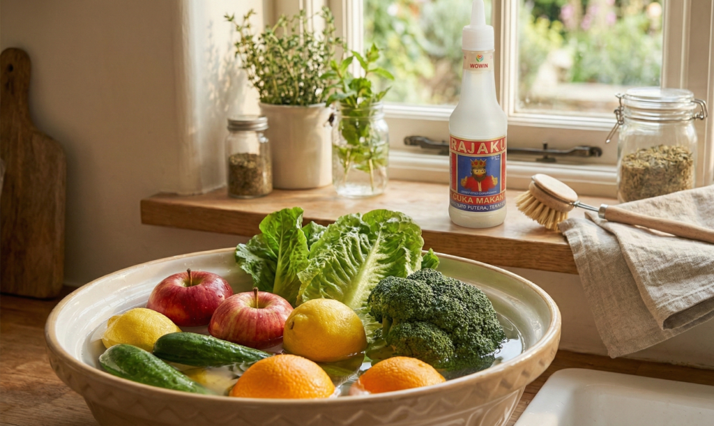 Merendam buah dan sayur dengan tambahan cuka