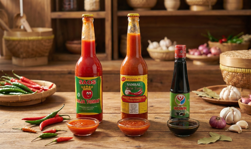 Saus Raja Tomat, Saus Cabe Tani, dan Kecap Wowin