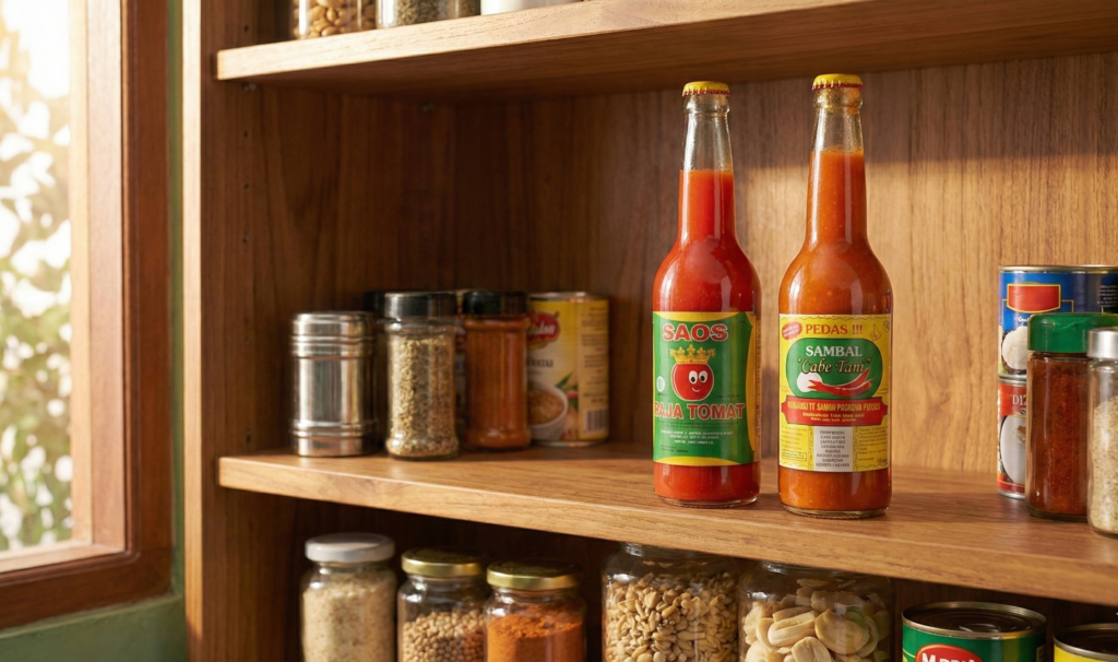 Menyimpan saus dengan aman