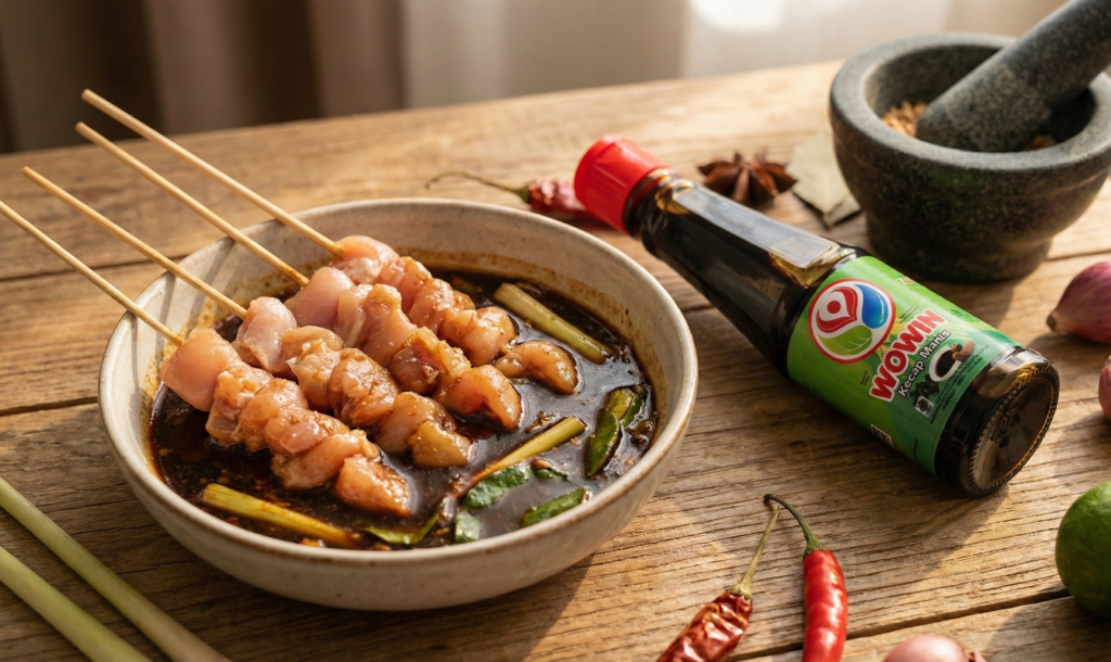 cara marinasi sate agar memberikan cita rasa yang khas dan warna yang cantik