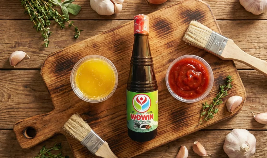 Kecap Wowin dengan bahan bumbu bakaran lainnya