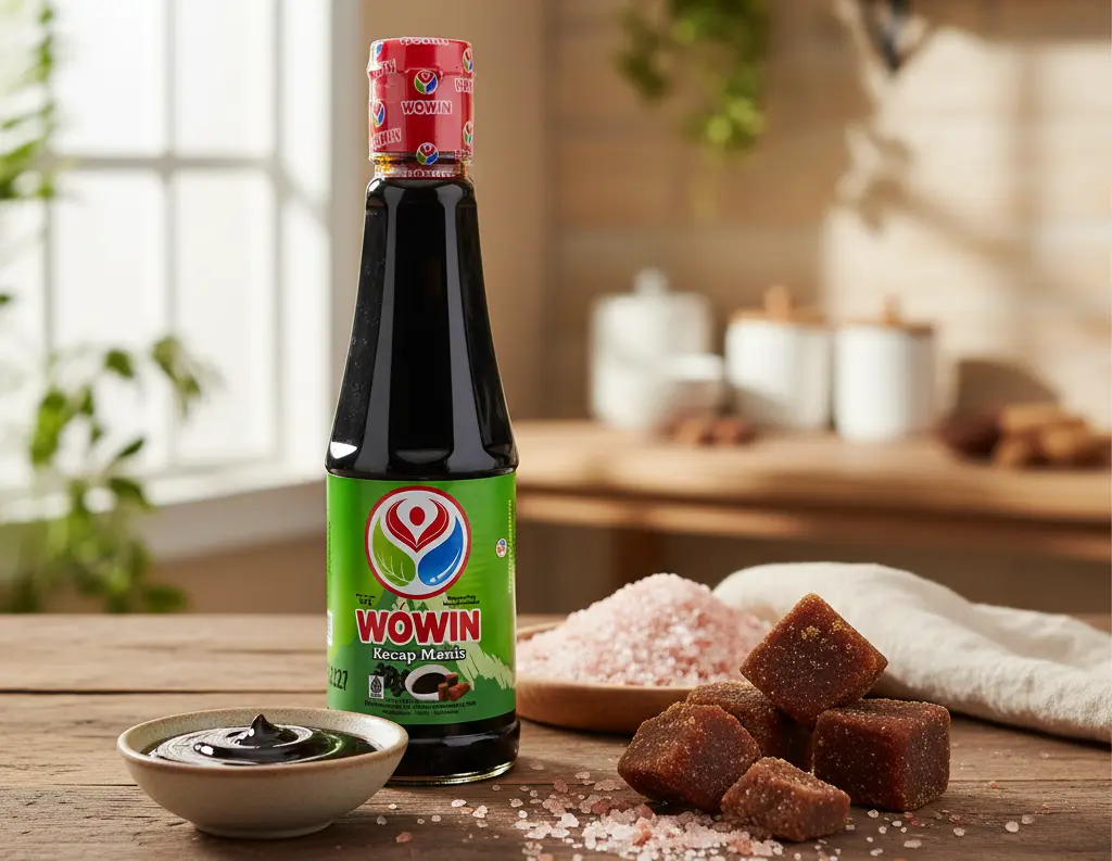 Kecap Wowin dengan garam himalaya dan gula merah