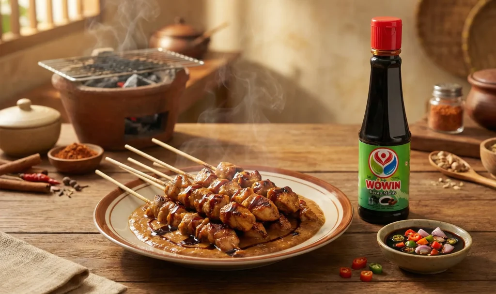 Kecap Wowin sebagai kecap untuk sate