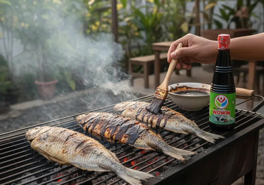 Teknik membuat ikan bakar dengan bumbu oles bakaran kecap Wowin