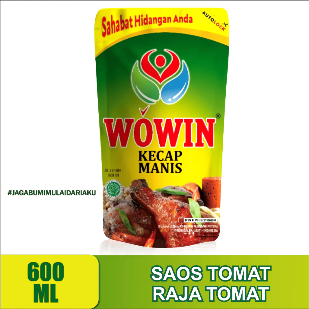 Wowin Kecap Manis Pouch Refill 600ML