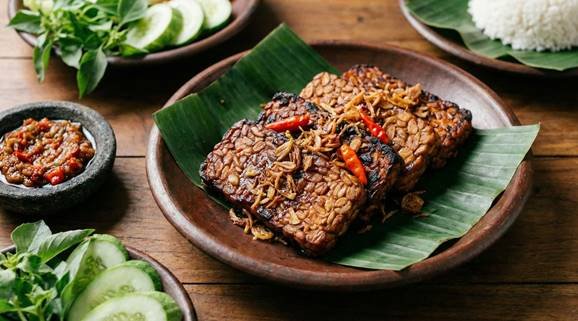 Masakan tempe bacem bakar