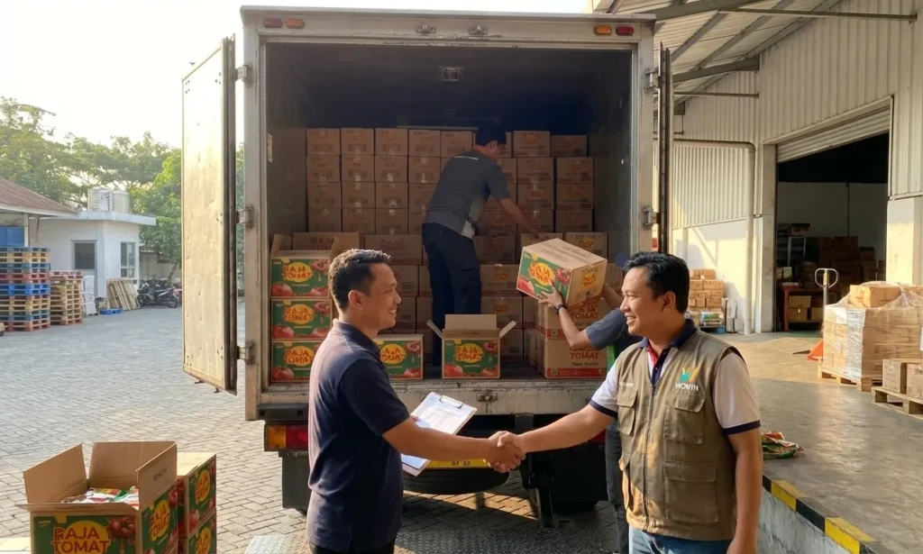 Kemitraan dengan jaringan distribusi Wowin Food