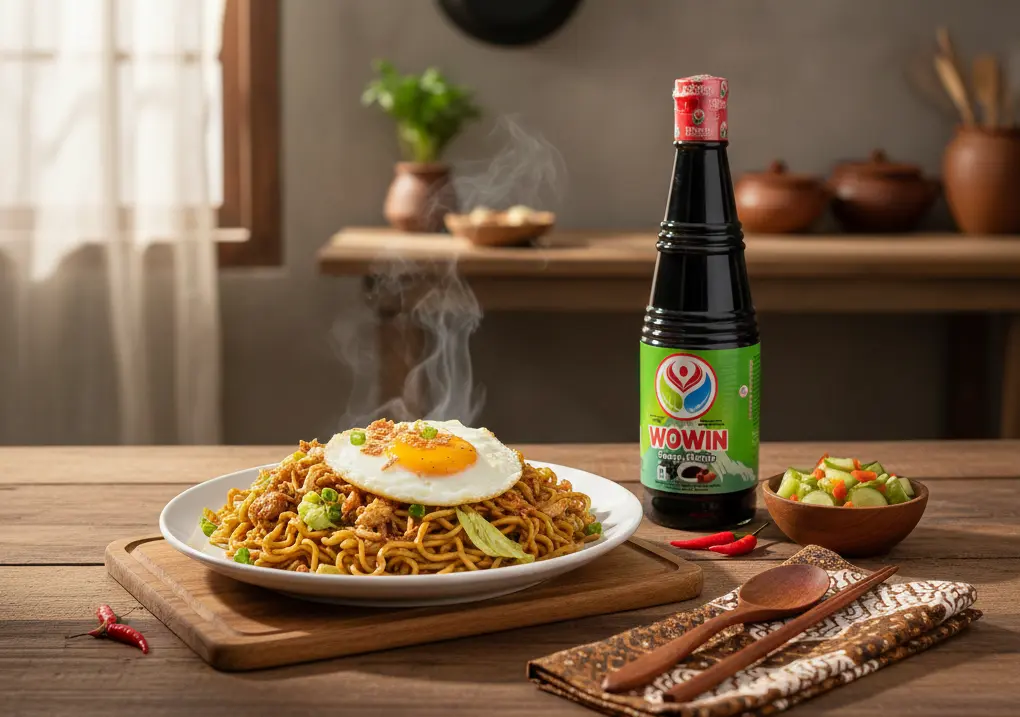 Mie goreng dengan kecap Wowin jadi salah satu menu bekal anti basi