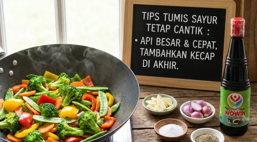 Cara tumis sayuran agar tetap hijau dan cantik by Wowin