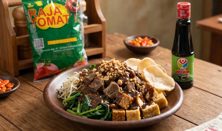 Rujak Cingur dengan Kecap Manis Sehat Wowin