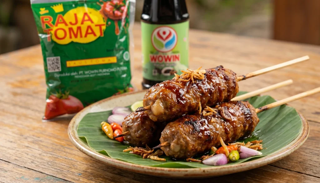 Sate Buntel Khas Solo dengan Kecap Sehat Wowin