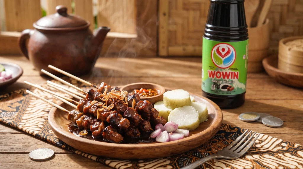 Sate Blengong Khas Tegal dengan Kecap Manis Sehat Wowin