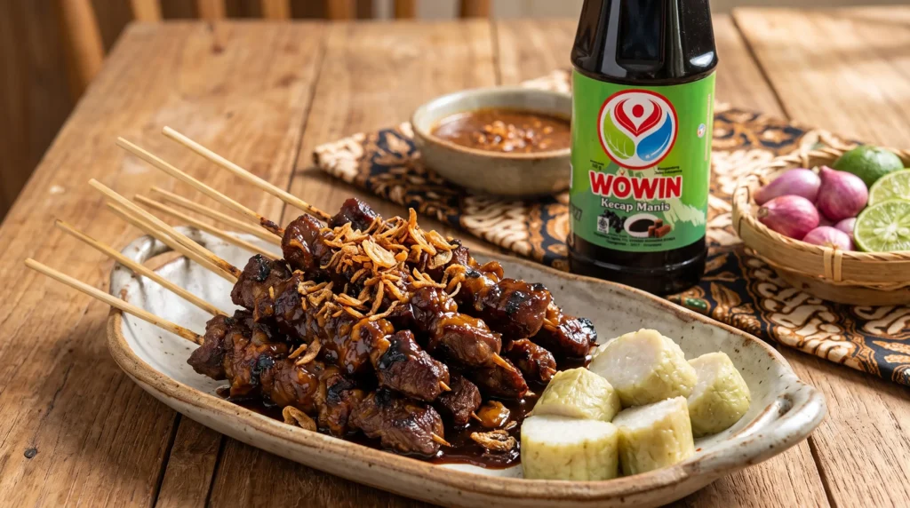 Sate Matang khas Aceh dengan Kecap Manis Wowin