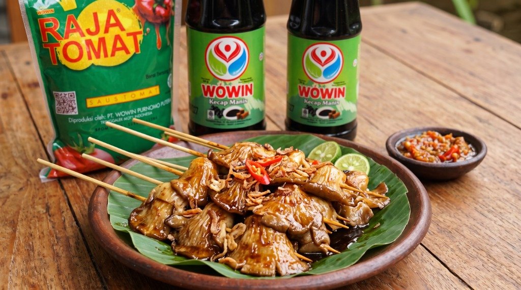 Resep Sate Jamur Tiram Kenyal Gurih ala Wowin Food
