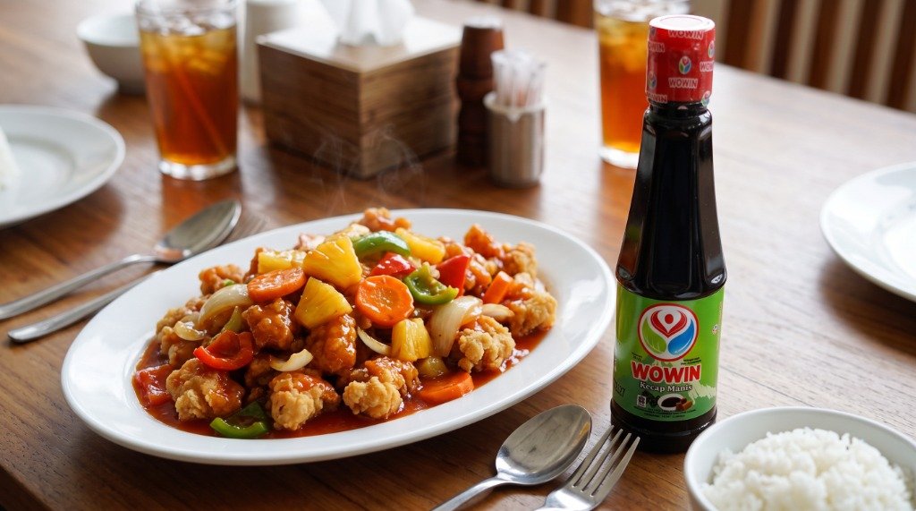 Resep Ayam Asam Manis Chinese Saus Kental Segar ala Wowin Food