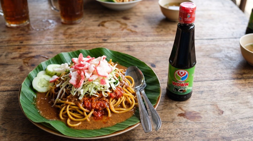 Resep Mie Caluk Aceh Bumbu Rempah Kacang Pedas Gurih ala Wowin Food