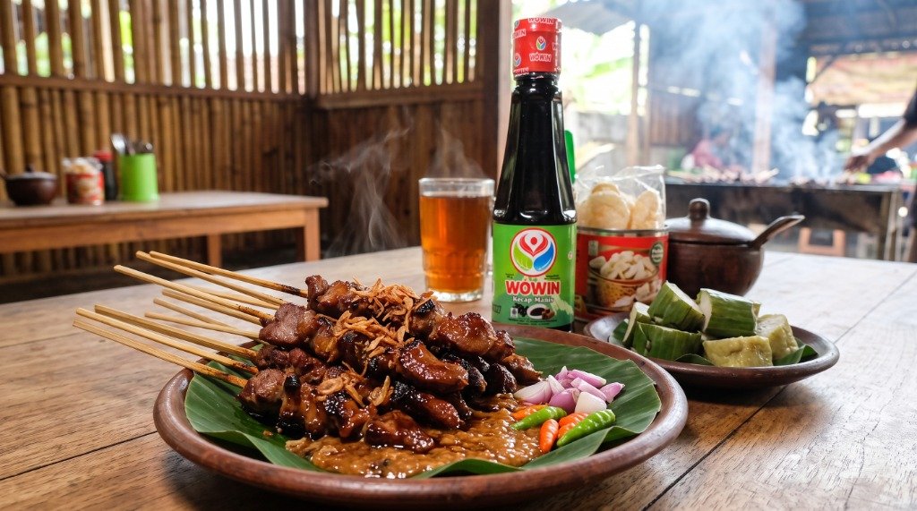 Resep Sate Bebek Tambak Empuk Khas Banyumas Bumbu Kacang Kecap ala Wowin Food