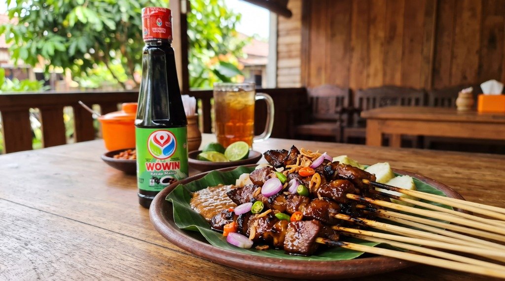 Resep Sate Jamur Sawit Kenyal Berdaging Bumbu Kecap ala Wowin Food
