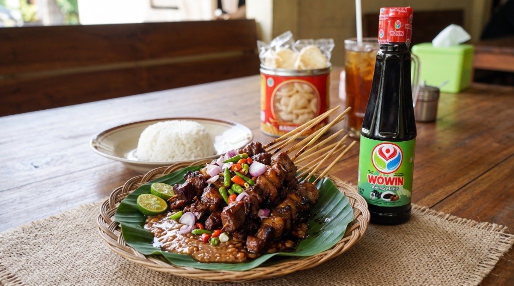 Resep Sate Pusut Khas Lombok Gurih Kelapa ala Wowin Food