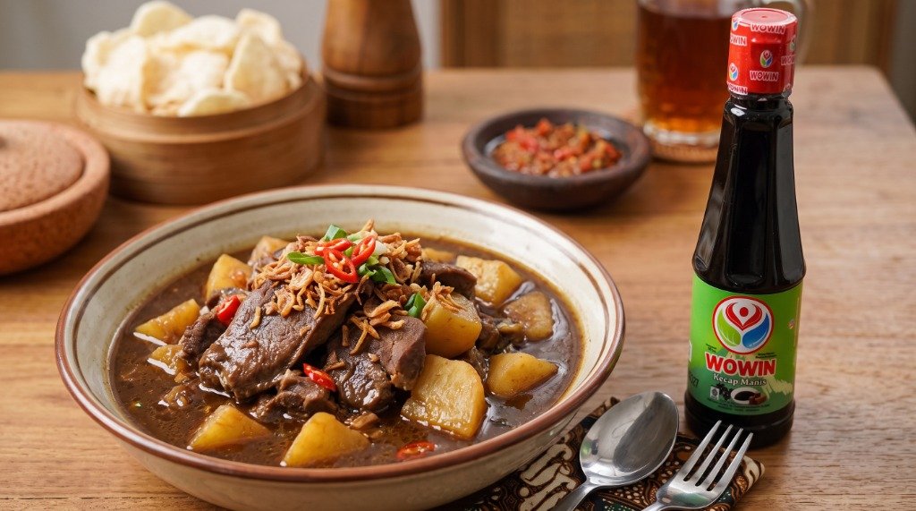 Resep Semur Lidah Sapi Kentang Empuk Kuah Medok ala Wowin Food