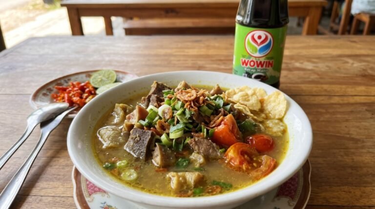 Resep Sop Jeroan Kambing Madura Kuah Pekat ala Wowin Food