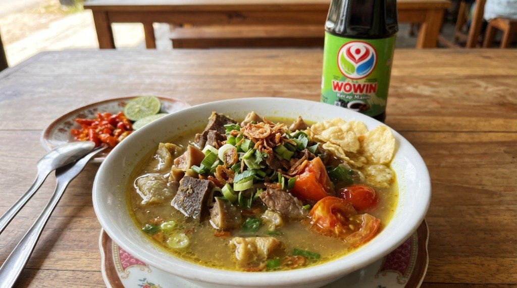 Resep Sop Jeroan Kambing Madura Kuah Pekat ala Wowin Food
