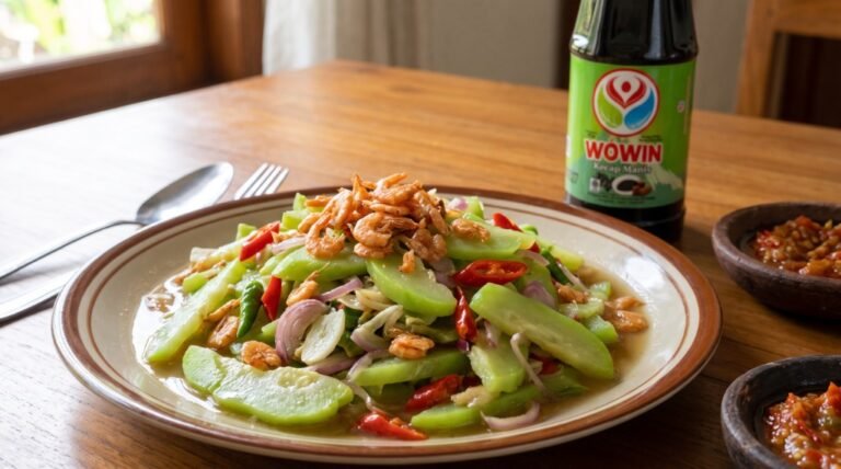 Resep Tumis Labu Siam Ebi Gurih Pedas Manis ala Wowin Food